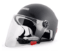 GILLE 3C电动摩托车头盔 男女通用均码 B100亚黑【54-60cm】
